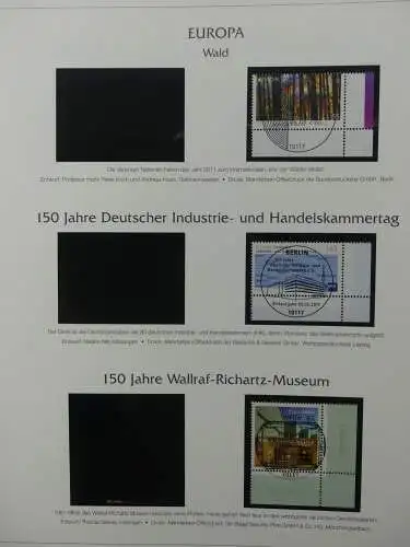 BRD Bund 2010-2015 gestempelt besammelt im Post Vordruck #LZ643