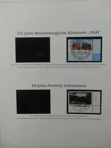 BRD Bund 2010-2015 gestempelt besammelt im Post Vordruck #LZ643