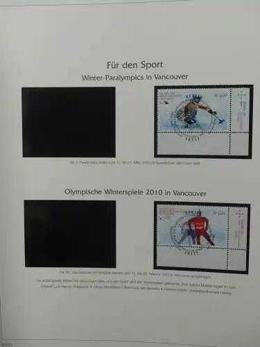 BRD Bund 2010-2015 gestempelt besammelt im Post Vordruck #LZ643