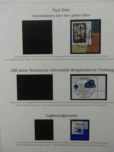 BRD Bund 2010-2015 gestempelt besammelt im Post Vordruck #LZ643