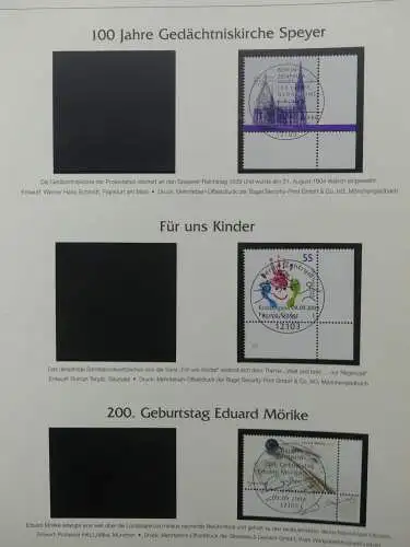 BRD Bund 2004-2012 gestempelt besammelt im Post Vordruck #LZ644