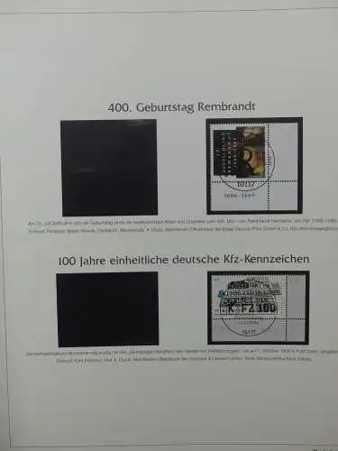 BRD Bund 2004-2012 gestempelt besammelt im Post Vordruck #LZ644