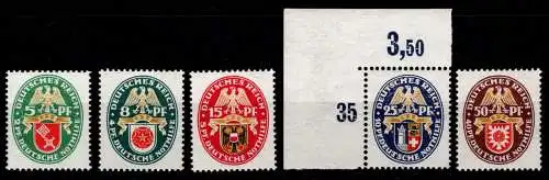 Deutsches Reich 430-434 postfrisch #OG891