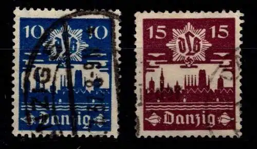 Danzig 267-268 gestempelt #OG427