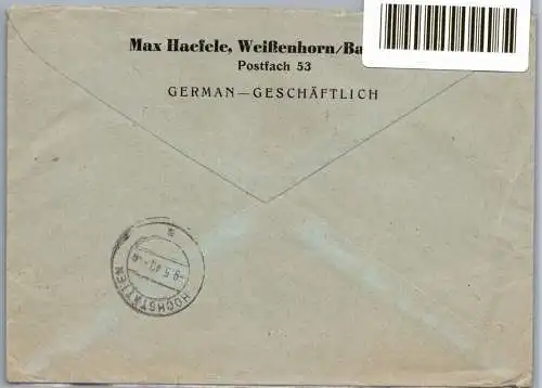 Alliierte Besetzung 936 auf Brief Einschreiben #NX996