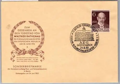 Berlin 93 als Ersttagsbrief FDC Sonderstempel #OF268