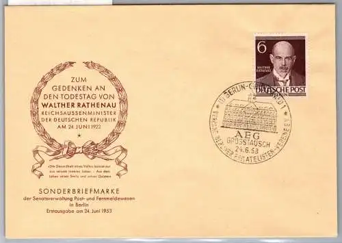 Berlin 93 als Ersttagsbrief FDC Sonderstempel #OF267