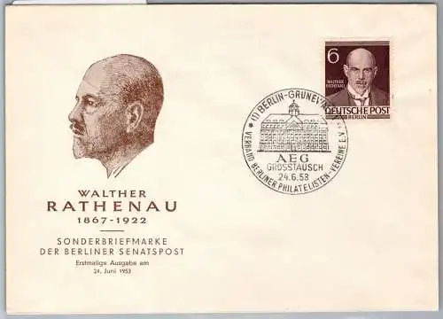 Berlin 93 als Ersttagsbrief FDC Sonderstempel #OF266