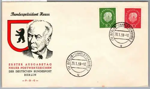 Berlin 183, 184 als Ersttagsbrief #OF334