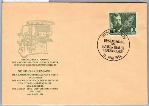Berlin 117 als Ersttagsbrief #OF295