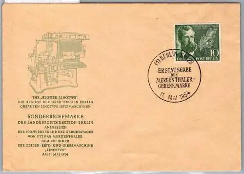 Berlin 117 als Ersttagsbrief #OF294