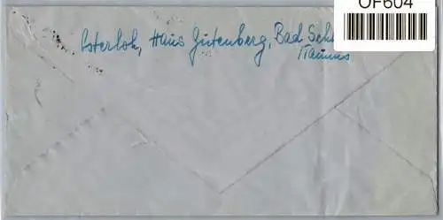 BRD Bund 210 auf Brief Auslandsbrief #OF604