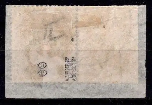 Saargebiet 3 II gestempelt geprüft Burger BPP #OG986