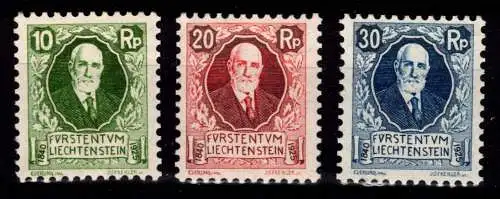 Liechtenstein 72-74 postfrisch #OF807