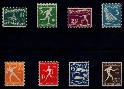 Niederlande 205-212 postfrisch Kleines Attest Vleeming #OF802