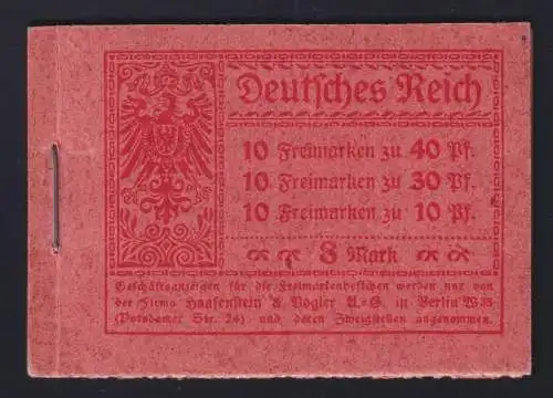 Deutsches Reich MH 14.2 A postfrisch #OF815