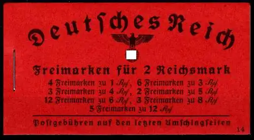 Deutsches Reich MH 39.4 postfrisch #OF823