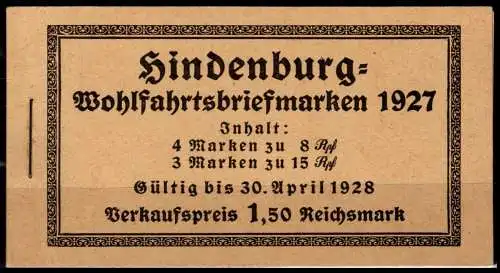 Deutsches Reich MH 24.1 postfrisch #OF817