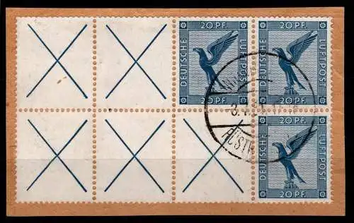 Deutsches Reich H-Blatt 47 B gestempelt auf Briefstück ohne Rand #OF844