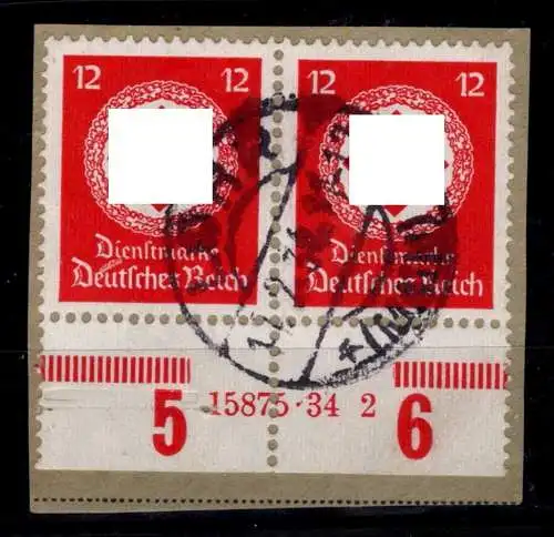 Deutsches Reich D 138 a HAN gestempelt H 15875.34 2 #OF853