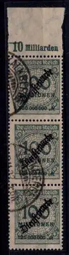 Deutsches Reich D 82 (3x) P OR postfrisch Attest Weinbuch #OF846