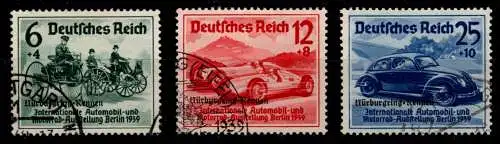 Deutsches Reich 695-697 gestempelt #OF613