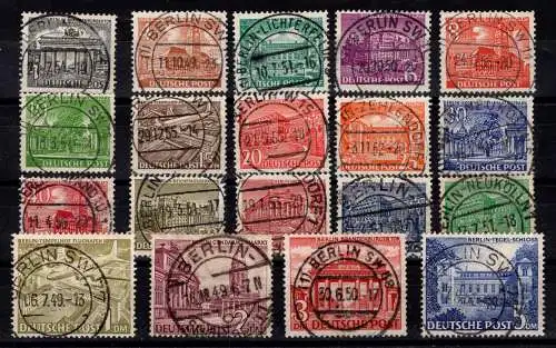 Berlin 42-60 gestempelt alle mit Vollstempel #OF871