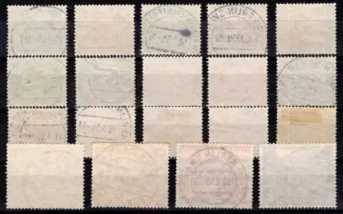 Berlin 42-60 gestempelt alle mit Vollstempel #OF871