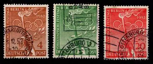 Berlin 88-90 gestempelt Berlin Charlottenburg Stempel #OF875