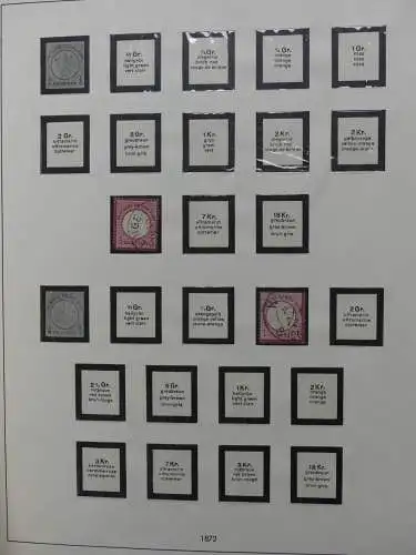 Deutsches Reich und Gebiete mit mittleren Werten im Safe Vordruck #LZ631