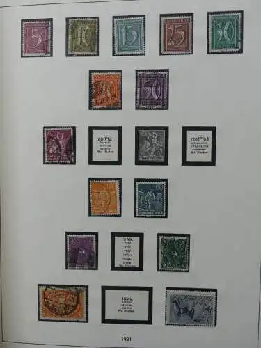 Deutsches Reich und Gebiete mit mittleren Werten im Safe Vordruck #LZ631