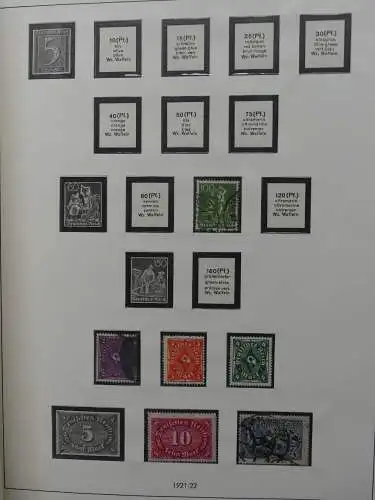 Deutsches Reich und Gebiete mit mittleren Werten im Safe Vordruck #LZ631