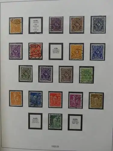 Deutsches Reich und Gebiete mit mittleren Werten im Safe Vordruck #LZ631