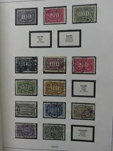 Deutsches Reich und Gebiete mit mittleren Werten im Safe Vordruck #LZ631