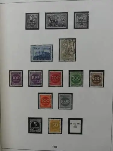 Deutsches Reich und Gebiete mit mittleren Werten im Safe Vordruck #LZ631