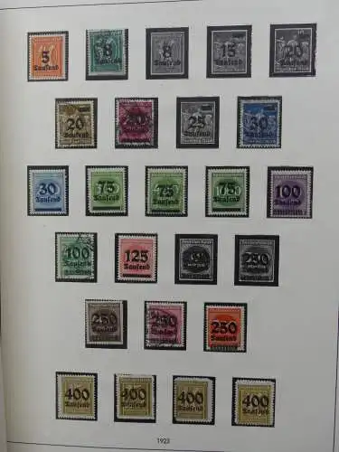 Deutsches Reich und Gebiete mit mittleren Werten im Safe Vordruck #LZ631