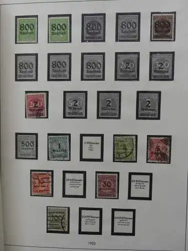 Deutsches Reich und Gebiete mit mittleren Werten im Safe Vordruck #LZ631