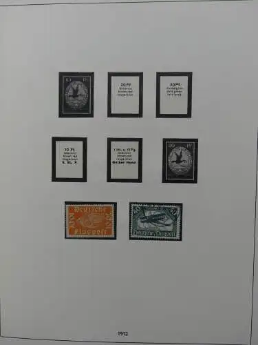 Deutsches Reich und Gebiete mit mittleren Werten im Safe Vordruck #LZ631