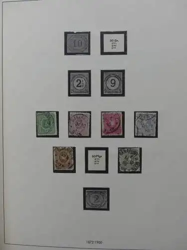 Deutsches Reich und Gebiete mit mittleren Werten im Safe Vordruck #LZ631