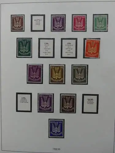 Deutsches Reich und Gebiete mit mittleren Werten im Safe Vordruck #LZ631