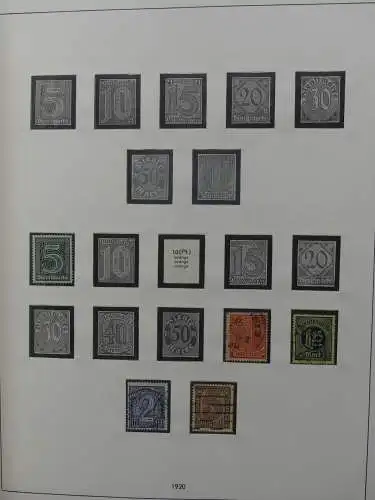 Deutsches Reich und Gebiete mit mittleren Werten im Safe Vordruck #LZ631