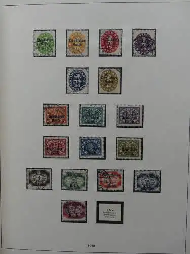 Deutsches Reich und Gebiete mit mittleren Werten im Safe Vordruck #LZ631