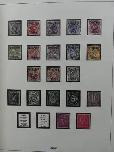 Deutsches Reich und Gebiete mit mittleren Werten im Safe Vordruck #LZ631