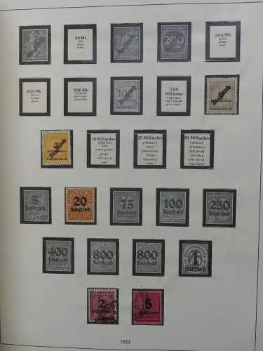 Deutsches Reich und Gebiete mit mittleren Werten im Safe Vordruck #LZ631