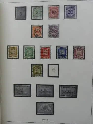 Deutsches Reich und Gebiete mit mittleren Werten im Safe Vordruck #LZ631