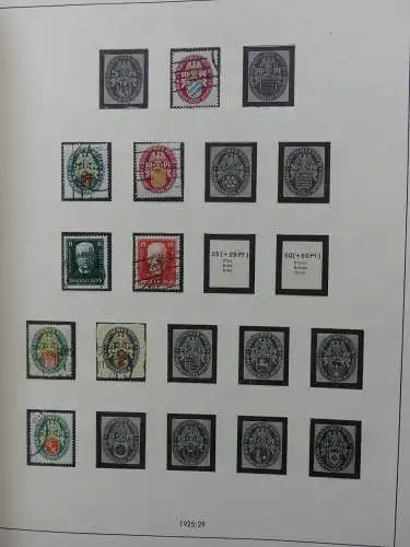 Deutsches Reich und Gebiete mit mittleren Werten im Safe Vordruck #LZ631