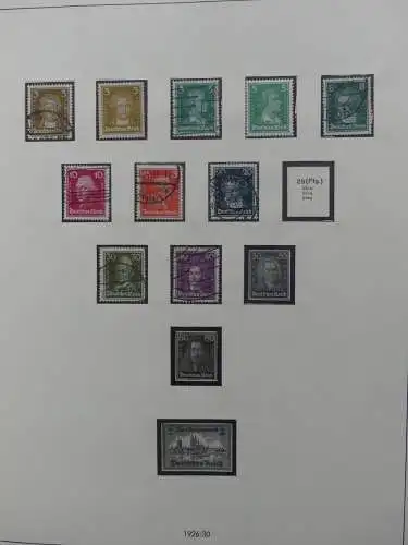 Deutsches Reich und Gebiete mit mittleren Werten im Safe Vordruck #LZ631