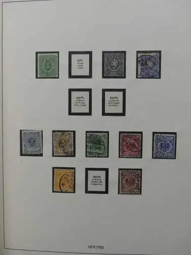 Deutsches Reich und Gebiete mit mittleren Werten im Safe Vordruck #LZ631