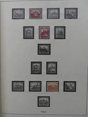 Deutsches Reich und Gebiete mit mittleren Werten im Safe Vordruck #LZ631