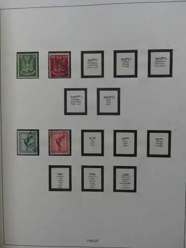 Deutsches Reich und Gebiete mit mittleren Werten im Safe Vordruck #LZ631